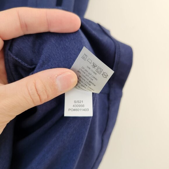 Title Nine Sunbuster Navy Blue Short Sleeve Athletic Top Shirt Golfing Tennis L - Picture 7 of 7